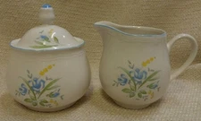 Sango Country French Cream & Sugar Bowl Manoir 253951 170748