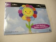 Balloon, "Feel Better Soon!" Flower Shaped, By Anagram, 21" x 29". Brand New