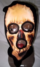 Beanie Full Face Beige Skeleton Skull face mask with mouth costume halloween