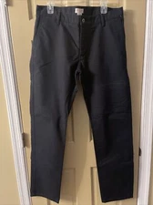 Mens Black Dockers Pants Size 36 Waist, 34 Length Slim Tapered