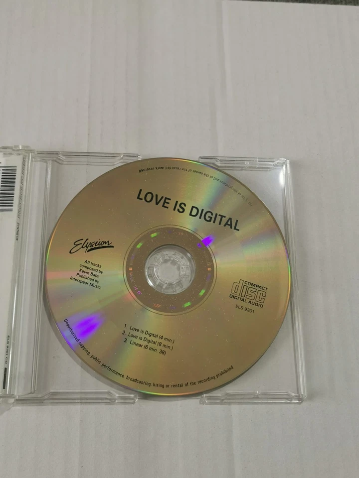 Synthetik: Love Is Digital Near Mint CD Single - Image 2 of 3
