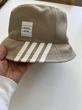 Thom Browne New 4-Bar Bucket Hat Cap L