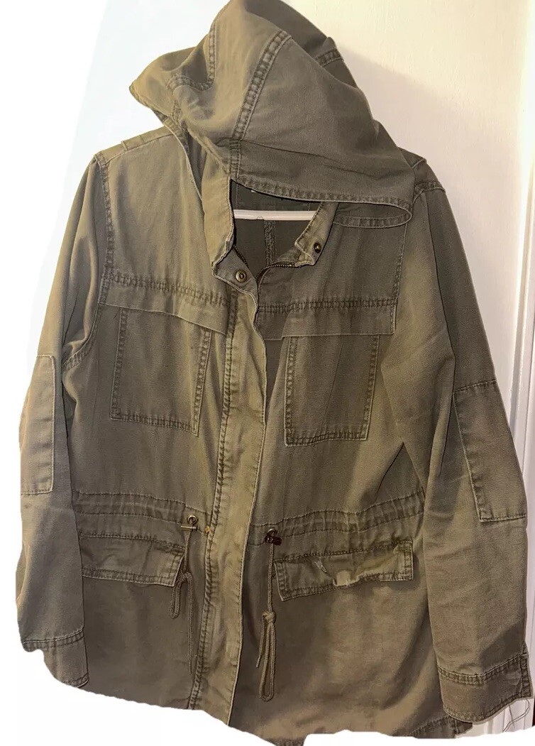 UNIVERSAL THREAD Army Green Fall Jacket ZIP/SNAP … - image 1