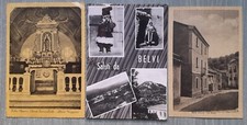Cartoline Belvì Nuoro Antiche Lotto 3 B/N Chiesa Vedutine Via Roma