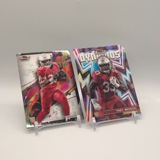 2024 Topps Finest Trey Benson RC Dynamos DYN-9 & Base 76 Arizona Cardinals