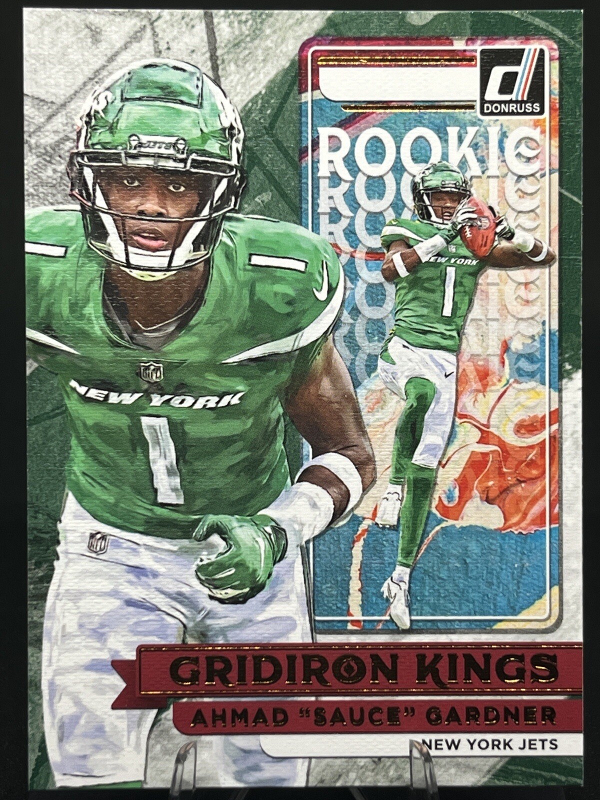 AHMAD “SAUCE” GARDNER 2022 Panini Donruss Gridiron Kings #RGK-18 Rookie RC Jets