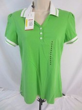 Under Armour Charged Cotton heatgear UPF 30 Green Polo Shirt - Women's S - EE51