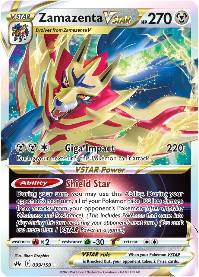 Zamazenta VSTAR (099/159) | Pokemon TCG SWSH Crown Zenith
