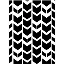 #177  Darice Embossing Folder Essentials  " TRIBAL CHEVRON  " 1219-205
