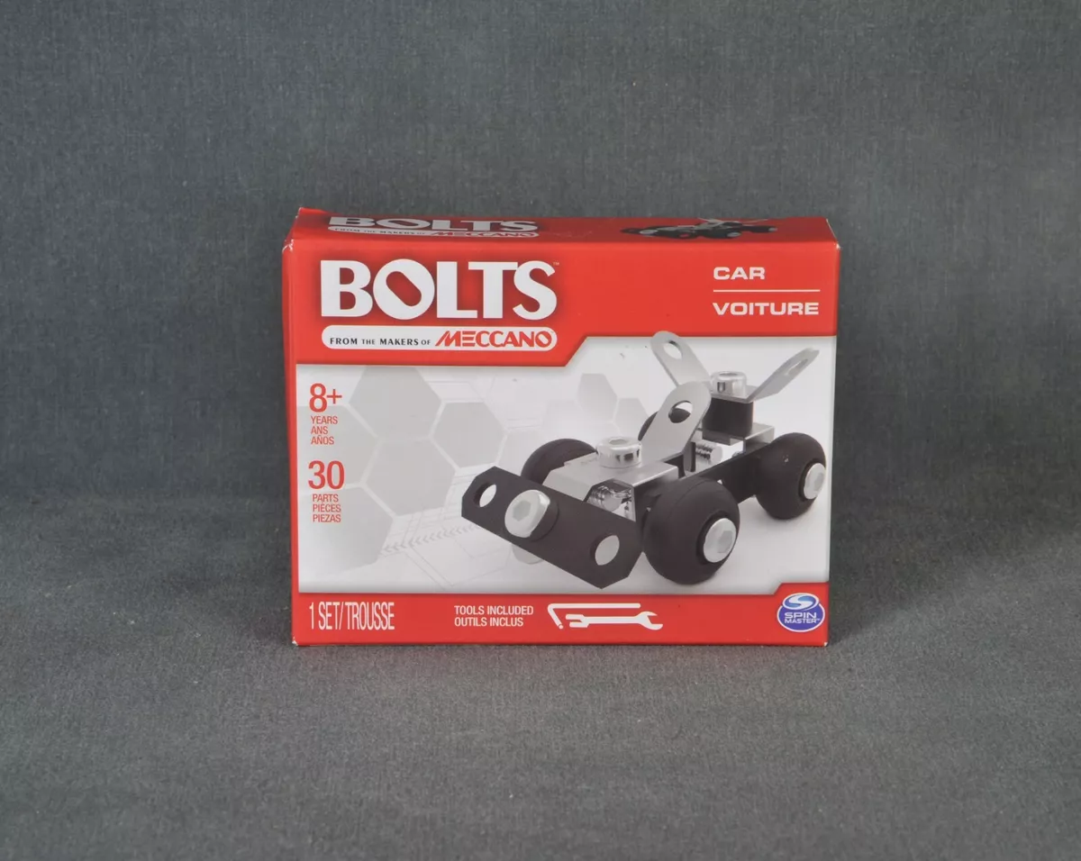 BOLTS Car Building Kit 30 Parts 2 Tools Spin Master Makers of Meccano
