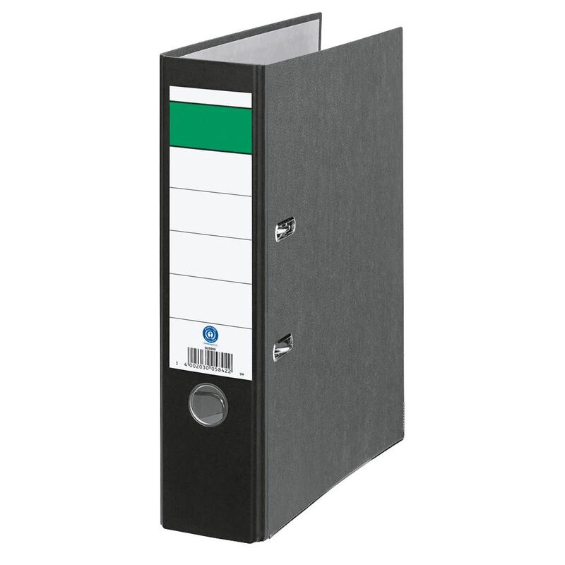 10x Economy A4 8cm Ordner - Wolkenmarmor Grün