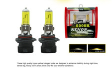 2x 9006xs Hb4a Halogen 55w 12v Low Beam Car 2500k Hyper Yellow Headlight Bulbs