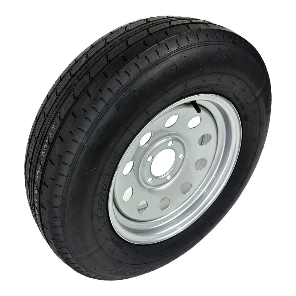 Trailer Tire On Rim ST205/75R15 Radial LRC 5 Lug 5x5” Modular Wheel ...