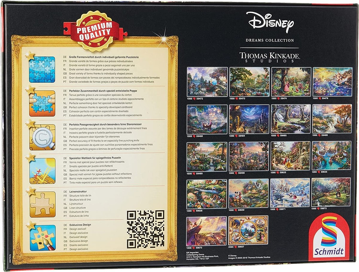 NEW & SEALED Schmidt 59673 Disney Thomas Kinkade The Lion