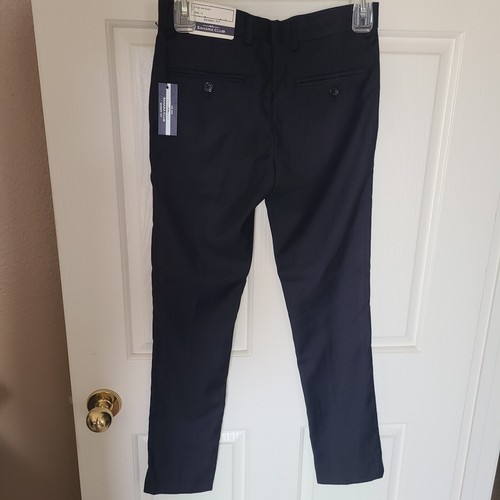 Sahara Club Dress Pants Flat Front Skinny Black NWT - Size 12-Waist 26-Inseam 27 - Picture 2 of 12