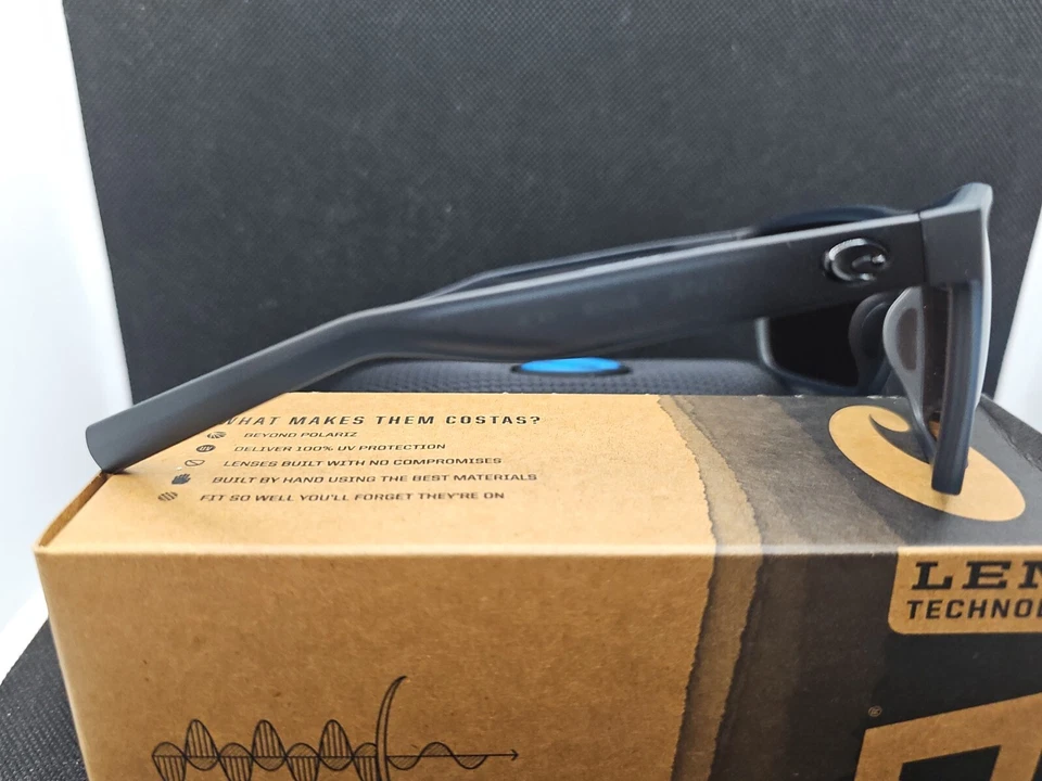 Lente de vidrio espejo verde Costa Del Mar Rincon 580G marco de cristal ahumado mate 580G Foto 4 de 4