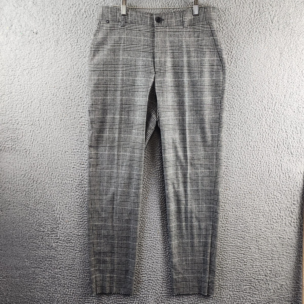 BOSS Hugo Boss P-Perin Wool-Blend Trouser Men's 32 Black Zip Fly