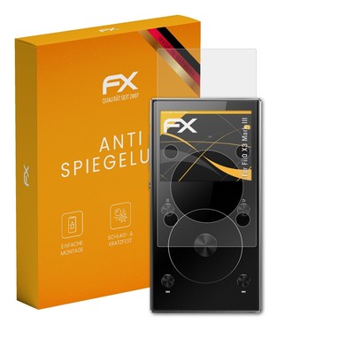 atFoliX 3x Displayfolie für FiiO X3 Mark III Schutzfolie matt&stoßfest Folie