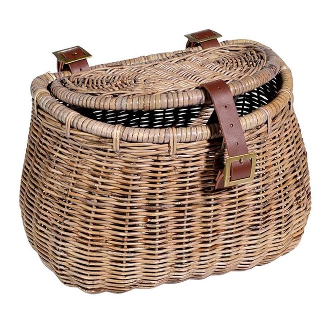 Nantucket Bike Basket Co Madaket Creel With Lid for sale online eBay