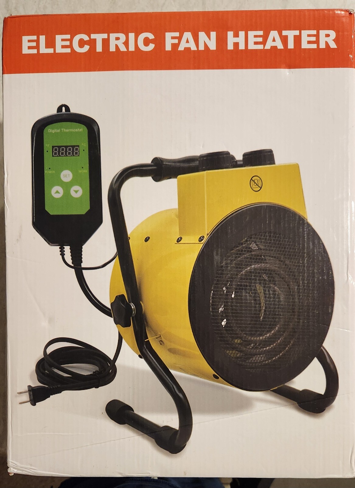 Electric Fan Heater (Yelow)-image