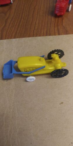 VINTAGE 1950'S WANNATOY PLASTIC TOY TRUCKS LOT OF 5 Construction Rare white rims - Picture 4 of 7