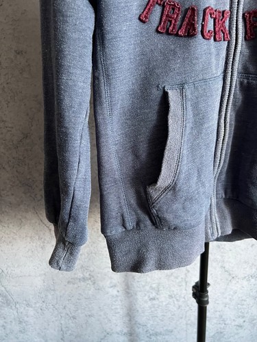 Y2K Fur Full Zip Hoodie 2000s Blue Sun-Faded Herren Gr. XS Hype - Bild 16 von 21
