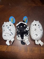 Cats vs Pickles Lot of 3 Beanie Bean Bag Stuffed Plush Collectible Toys 4"