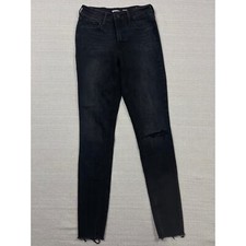 Old Navy Rockstar Super Skinny High Rise Distressed Jeans Size 0