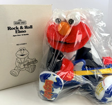 1997 Rock N Roll Elmo Guitar Plays Music Sings and Shakes Box included Read 