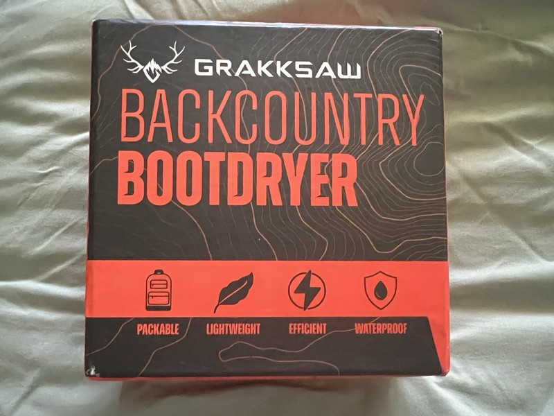 GRAKKSAW Backcountry Bootdryer Lightweight, Efficient, Waterproof USB-C