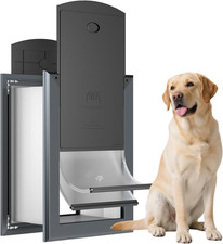 Dog Door for Wall, Large Dog Door with Heavy Duty Aluminum Frame, Telescoping Tu