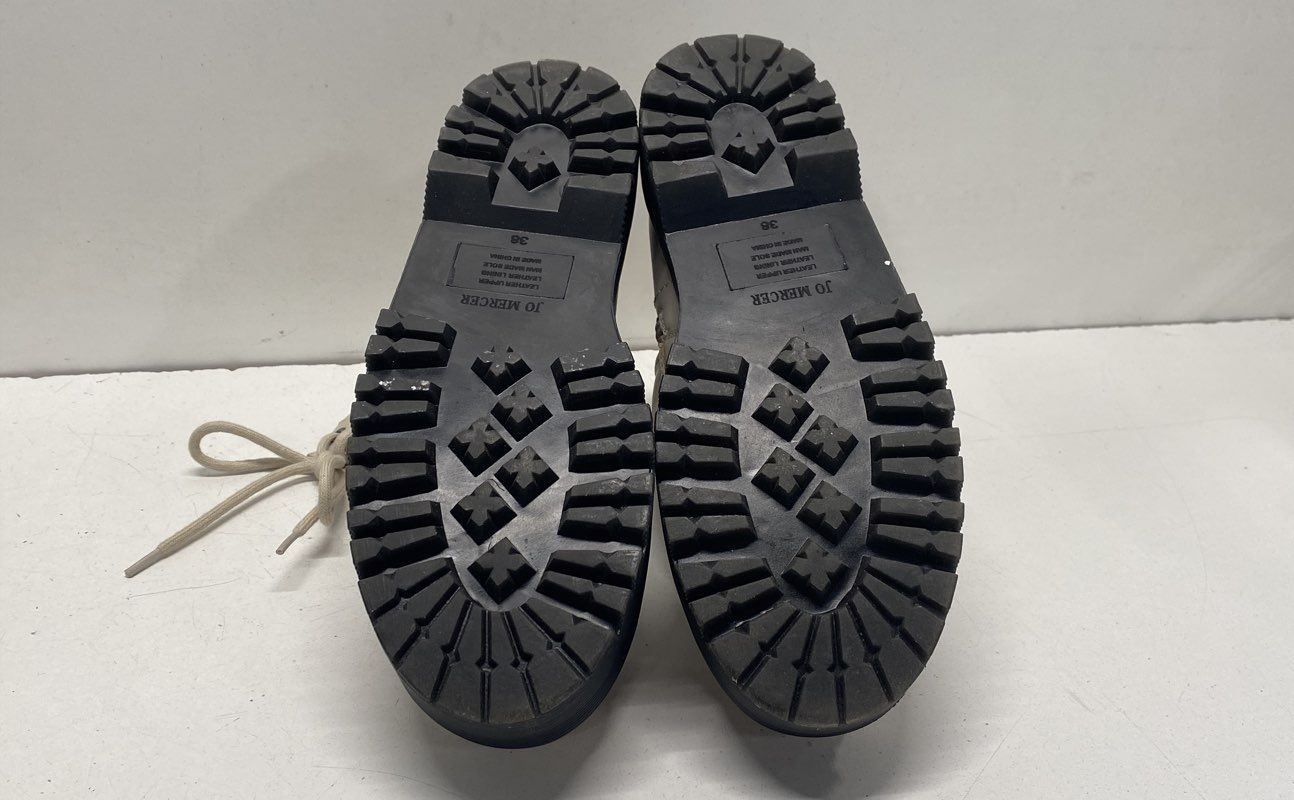 Jo Mercer Beige Solid Combat Boot Boot Women Size… - image 7