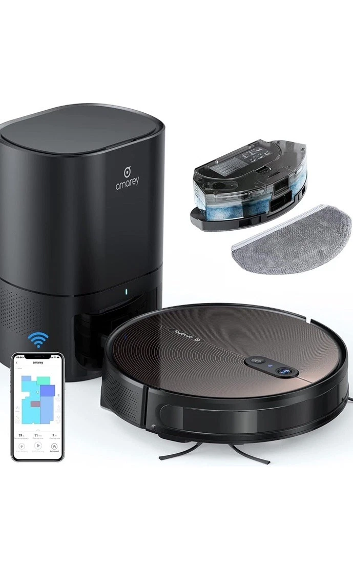 Robot Vacuum and Mop Combo, 2 in 1 Mopping Robot Vacuum Cleaner with Schedule