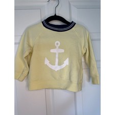 Janie and Jack Yellow Anchor Nautical Pullover Sweatshirt 12-18 Months