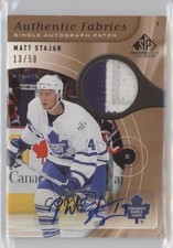 2005-06 SP Game Used Edition Authentic Fabrics 13/50 Matt Stajan Patch Auto 0uj7