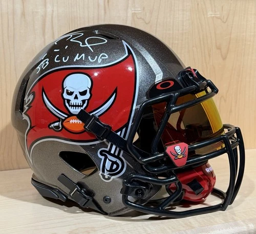 Tom Brady Super Bowl LV MVP Signed Authentic Buccaneers Pro SPEED NFL Helmet FA