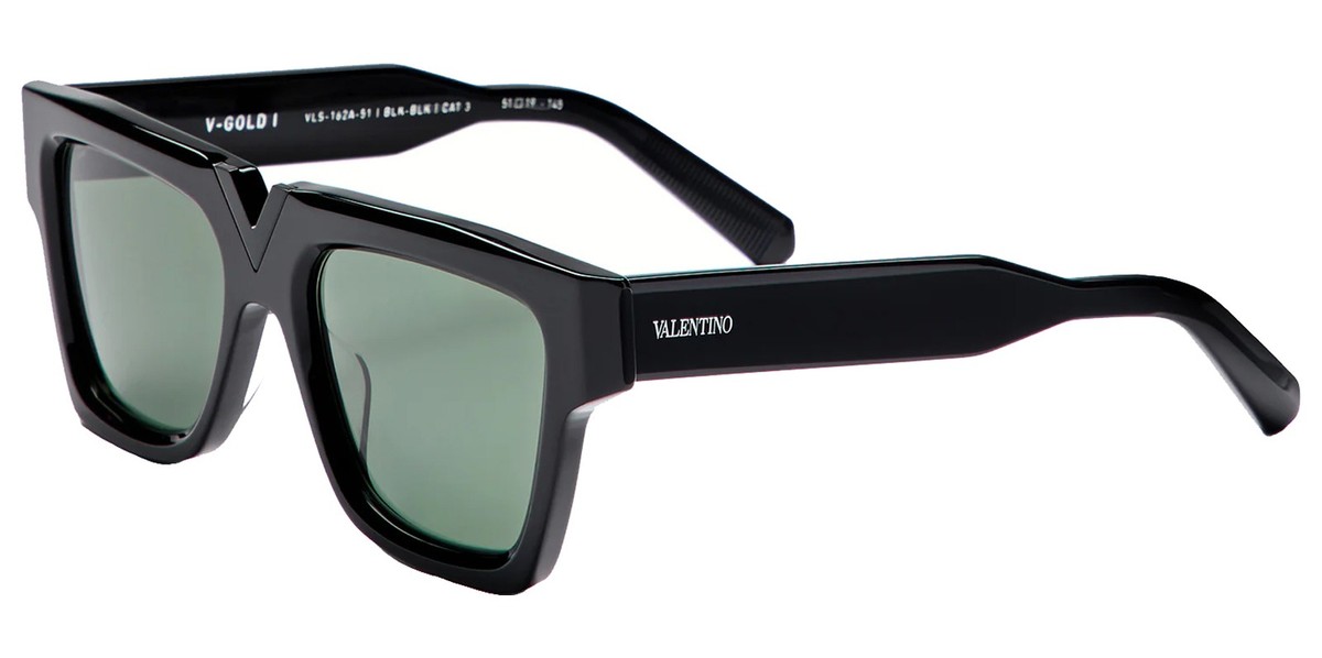 Valentino V-Gold I Black Geometric Sunglasses - VLS-162A-51