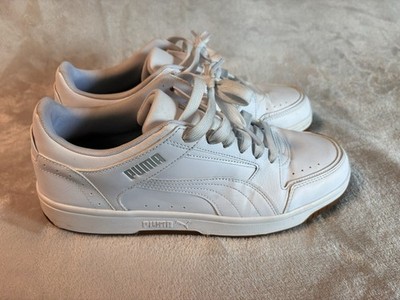 Size 11 Men's PUMA Rebound Joy White Sneakers-380747-32