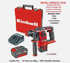 Einhell  HEROCCO 18/20 SDS Brushless Rotary Hammer Drill + 4.0Ah battery & charg
