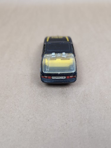 Vintage Corgi Black w/Yellow Interior Porsche 924 Turbo Diecast Some Damage - Picture 4 of 6