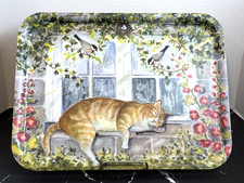 Serving Tray  Garden Nap" Wooofield Press Birch Wood Serving Tray 12.5&rdquo; x 16.5&rdquo;