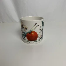 Gourmet Village Ceramic Kitchen Utensil Holder Dip Soup Bowl Veggie Pre Owned