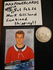 2020-21 UPPER DECK HAYDEN VERBEEK YOUNG GUNS #714