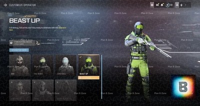 Call of Duty Warzone MW3, Energy Beast Up Operator Skin - Fast Delivery