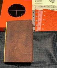 PLOTTER Pueblo Mini 5 Size 5-Hole Leather Binder Brown 11mm Matte Gold Japan