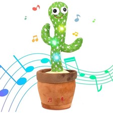 Dancing Cactus Mimicking Toy, USB-C Rechargeable