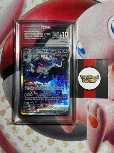Pokémon TCG Walking Wake EX Scarlet & Violet Temporal Forces SIR 205/162 TAG 10