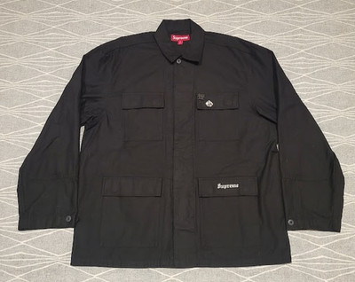 Supreme X MELVINS BDU Jacket Black Mens Size Medium Brand New M-65