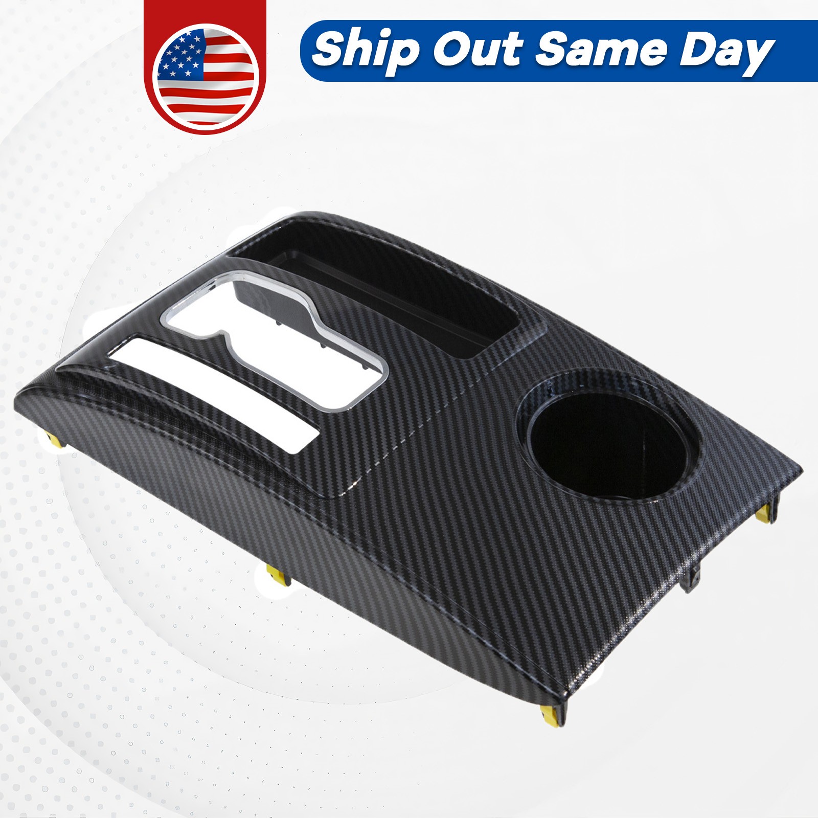 Center Console Shifter Bezel Shift Trim Panel Carbon Fiber For 2005-2015 Tacoma