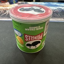 1.4oz Can Of Sour Cream  Onion Pringles Unopened W/The Label Upside Down Fresh